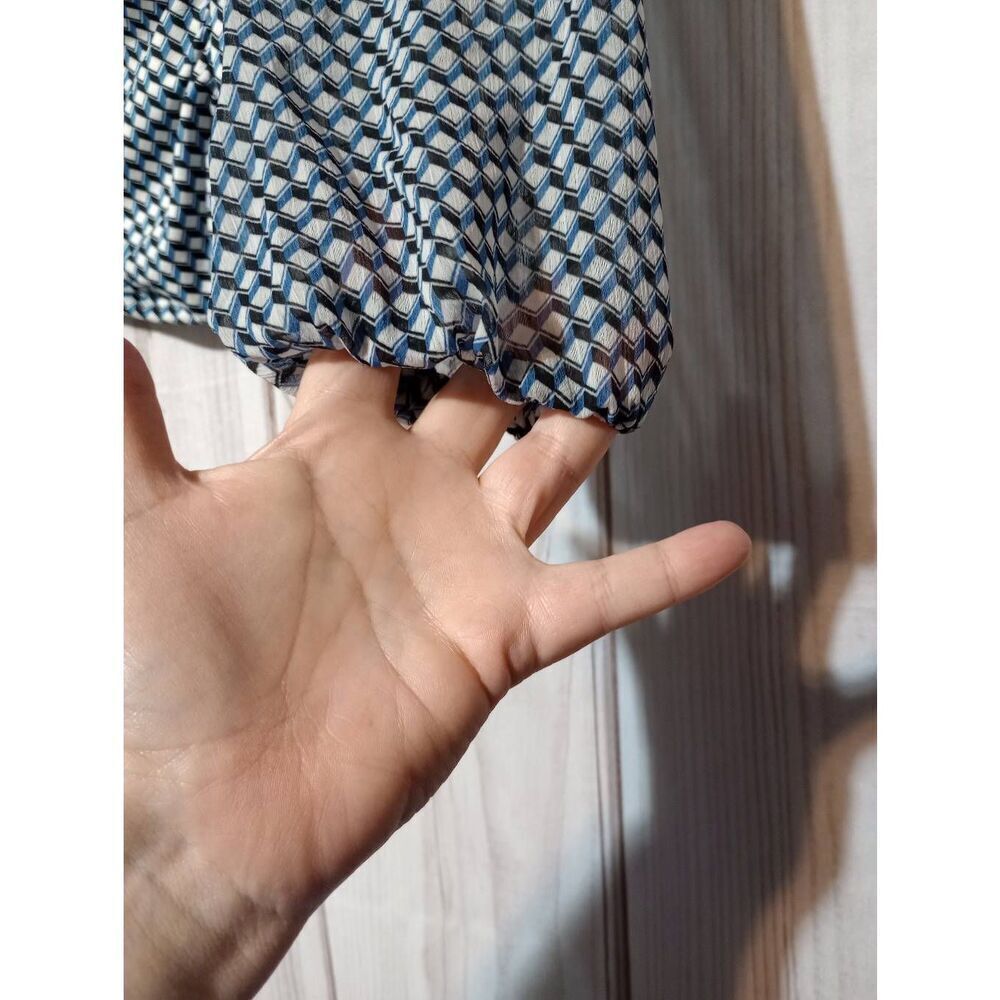 Status‎ Shirt Ladies Small Long Sleeve Mock Wrap - Picture 5 of 8